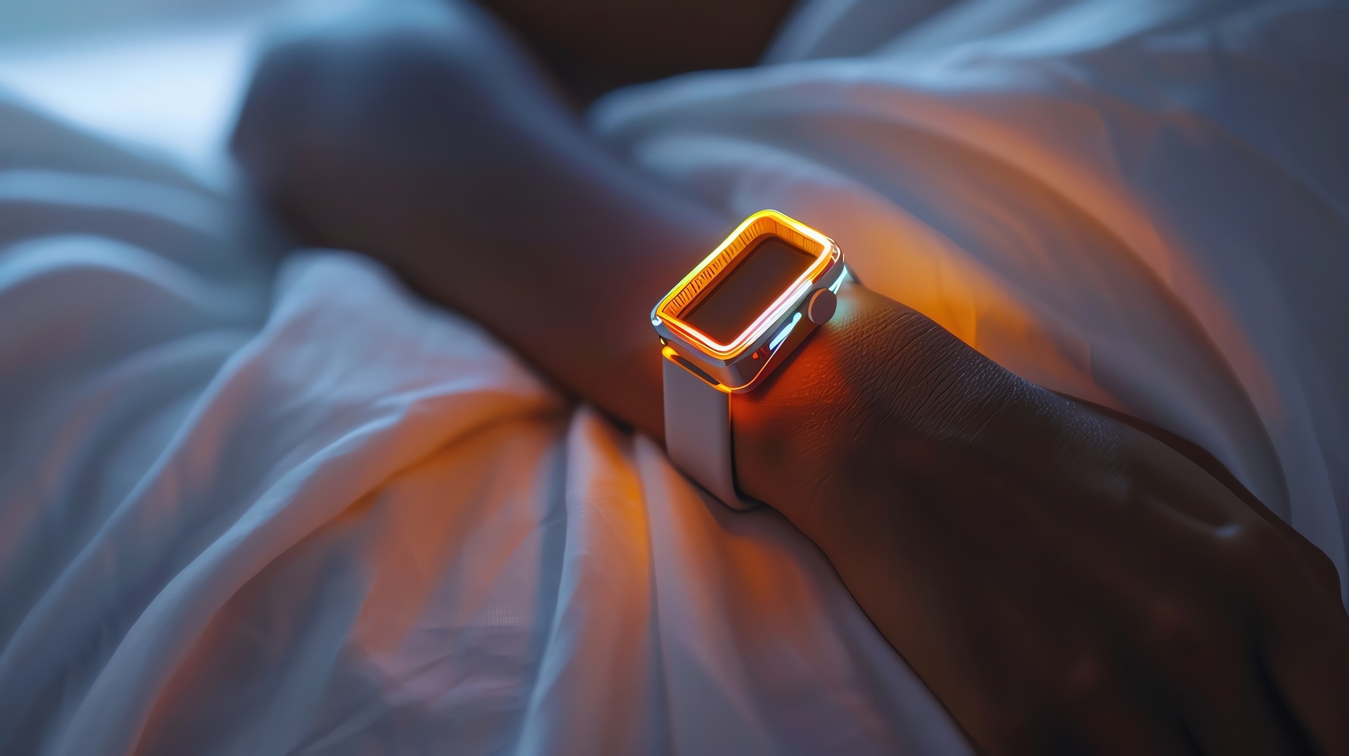 Leuchtende Smartwatch im Dunkeln | Eheringe Platin  
